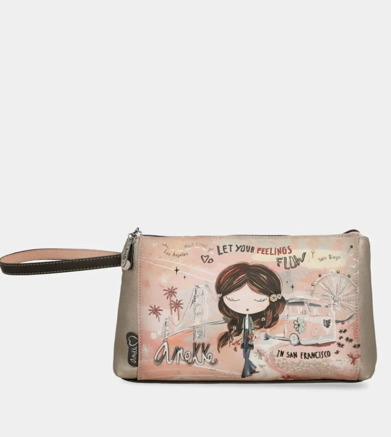 Anekke Peace & Love Pink Toiletry Bag Shop