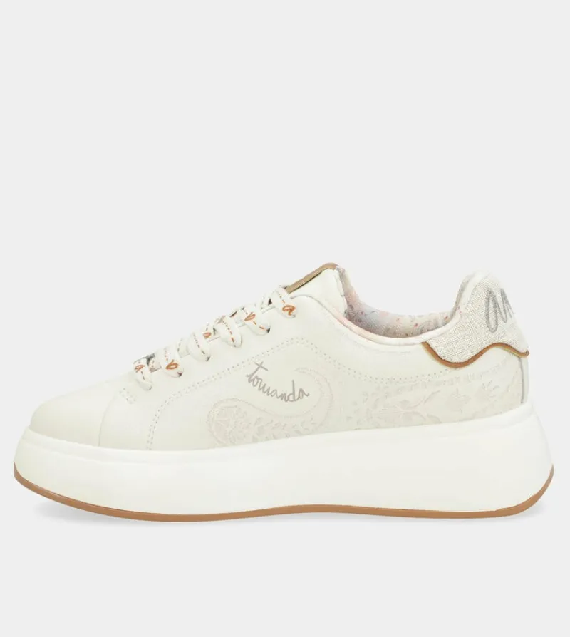 Anekke Peace & Love White Sneakers Flash Sale