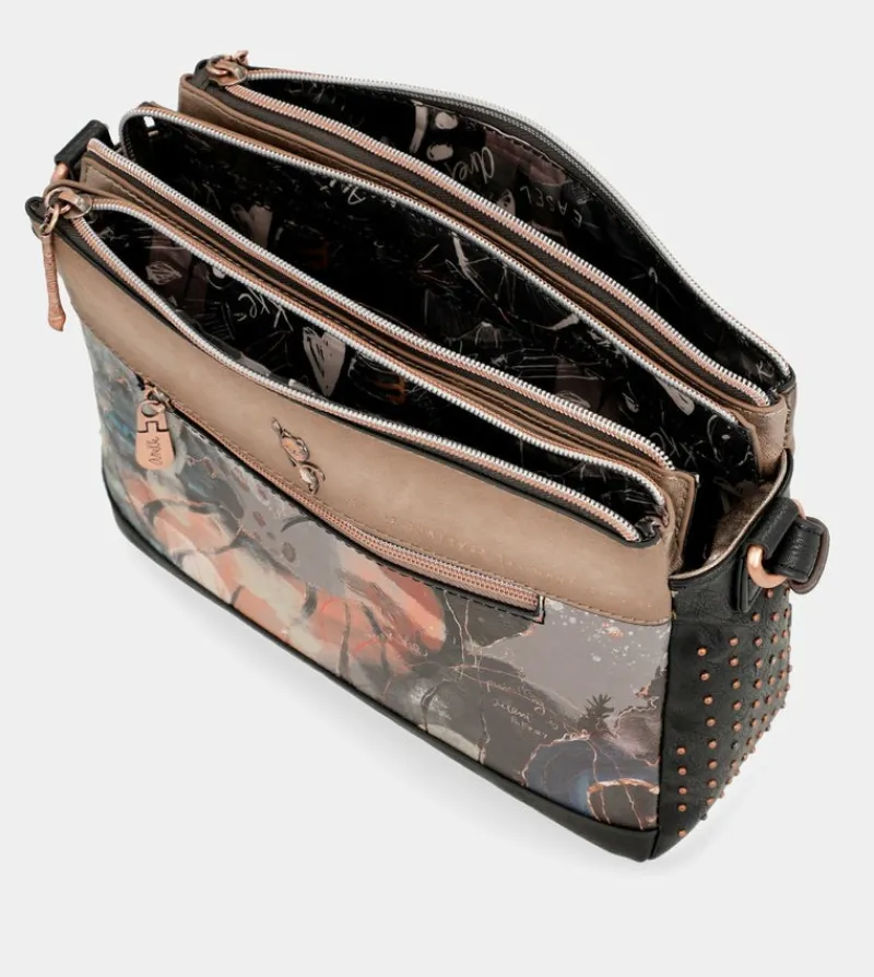 Anekke Shoen 3 Compartments Shoulder Bag Clearance