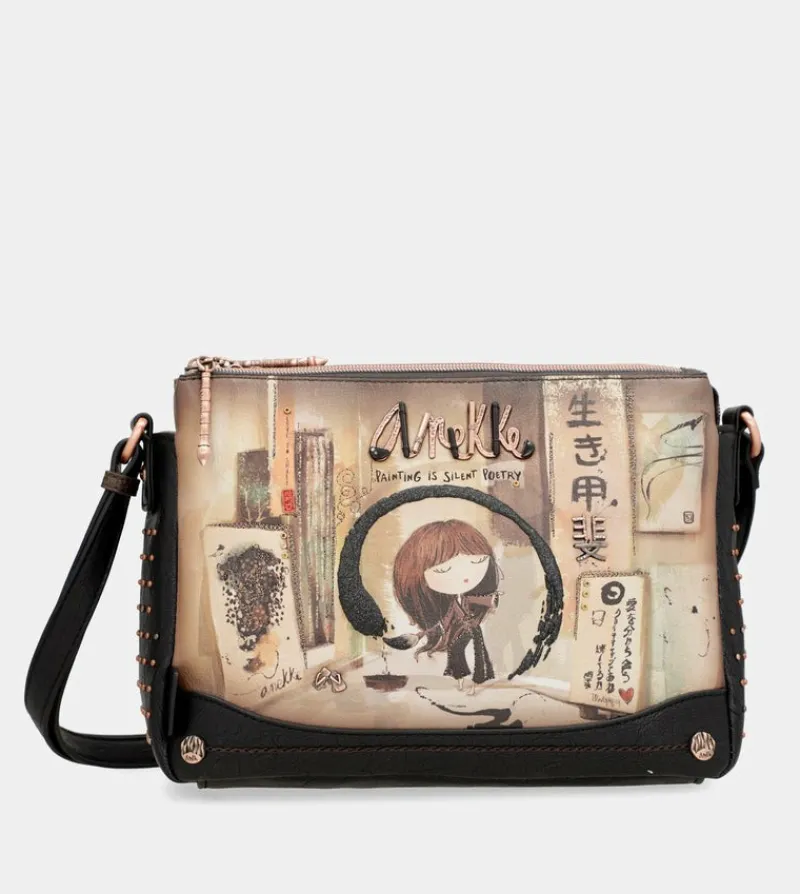 Anekke Shoen 3 Compartments Shoulder Bag Clearance
