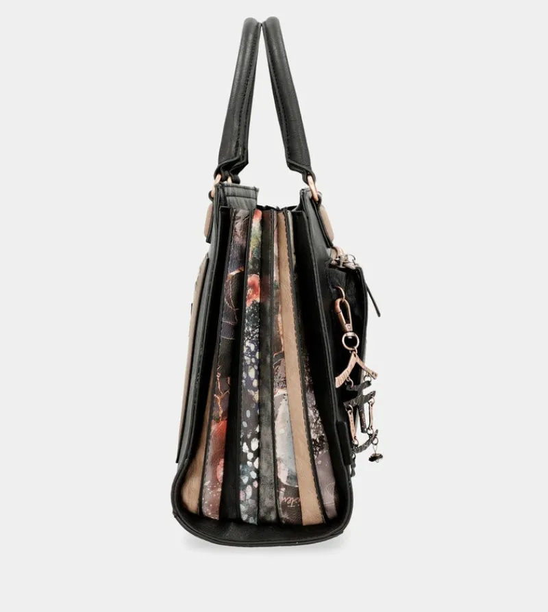 Anekke Shoen Black Tote With Shoulder Strap Store
