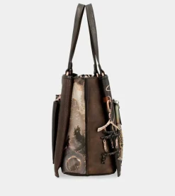 Anekke Shoen Brown Tote With Shoulder Strap Discount
