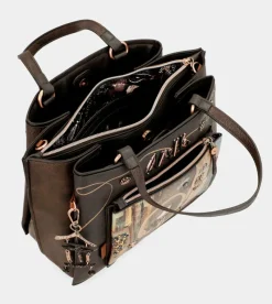 Anekke Shoen Brown Tote With Shoulder Strap Discount