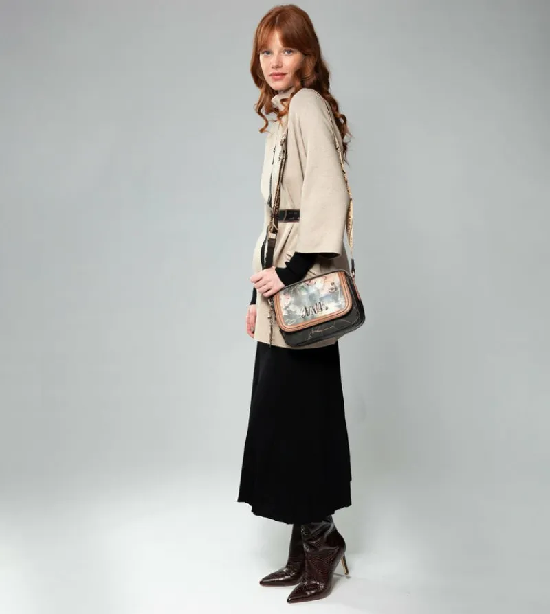 Anekke Shoen Brush 3 Compartment Shoulder Bag Cheap