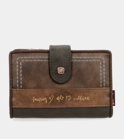 Anekke Shoen Brush Medium Rfid Wallet Cheap