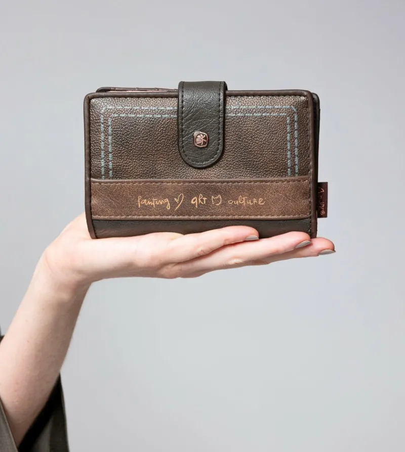 Anekke Shoen Brush Medium Rfid Wallet Cheap