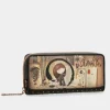 Anekke Shoen Large Black Rfid Wallet Fashion