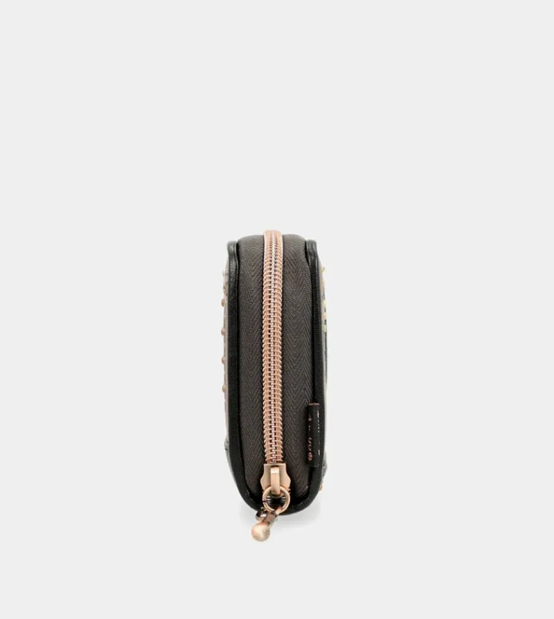 Anekke Shoen Large Black Rfid Wallet Fashion