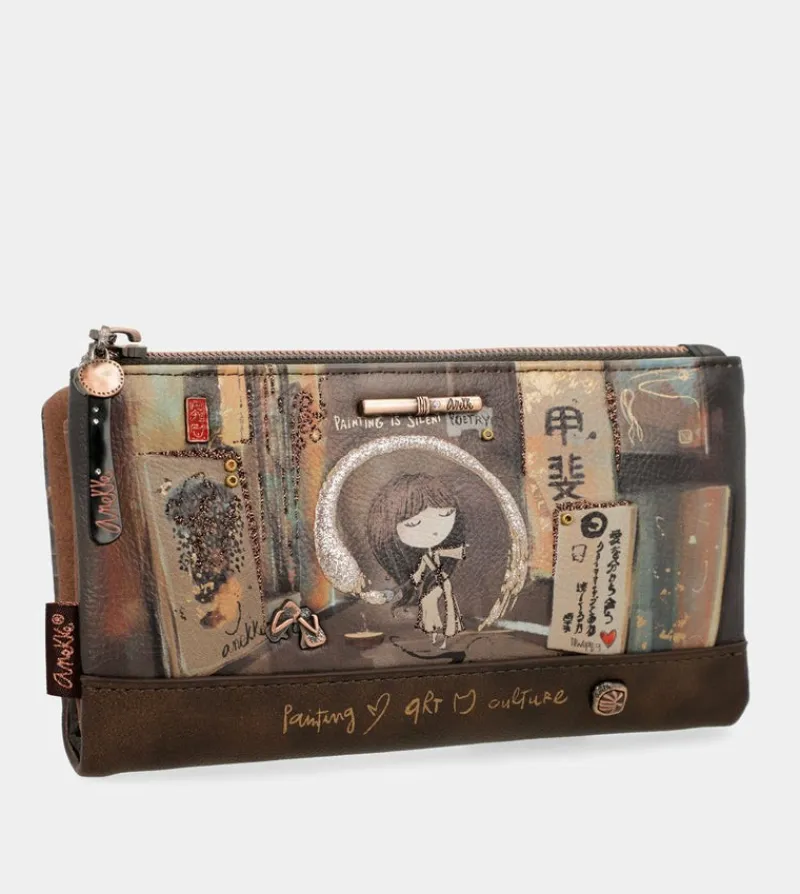 Anekke Shoen Large Flexible Rfid Wallet Store