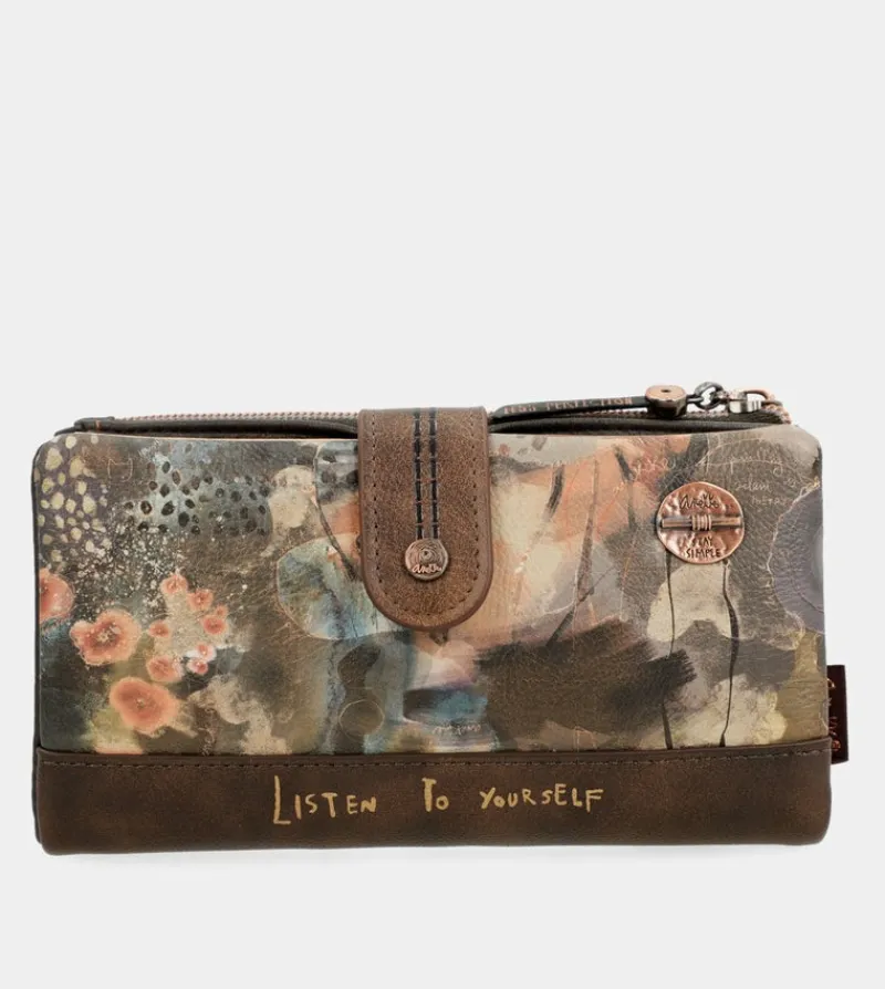 Anekke Shoen Large Flexible Rfid Wallet Store