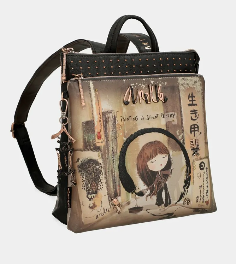 Anekke Shoen Medium Black Backpack Sale