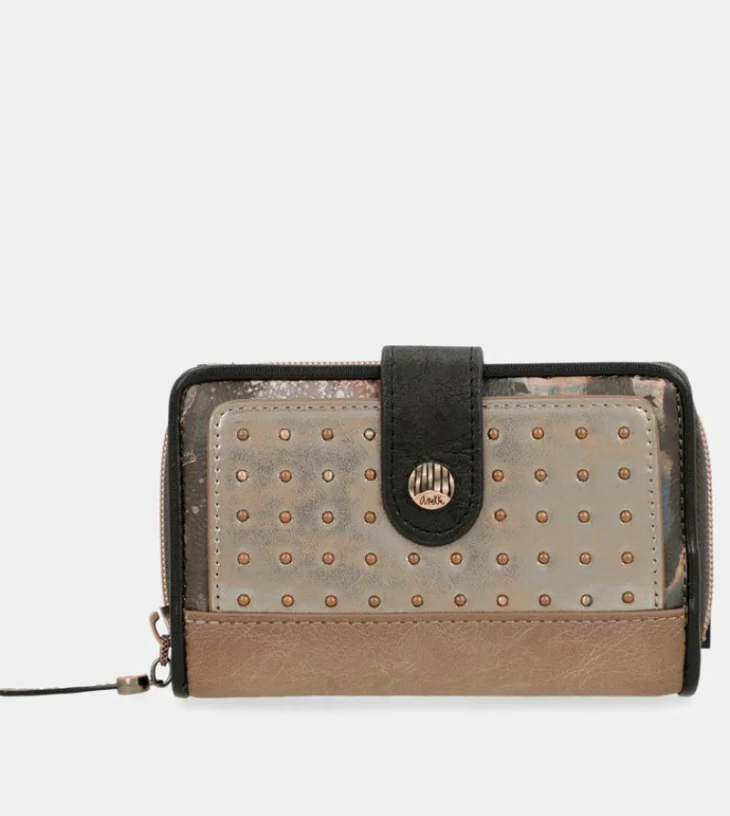 Anekke Shoen Medium Black Rfid Wallet Best Sale