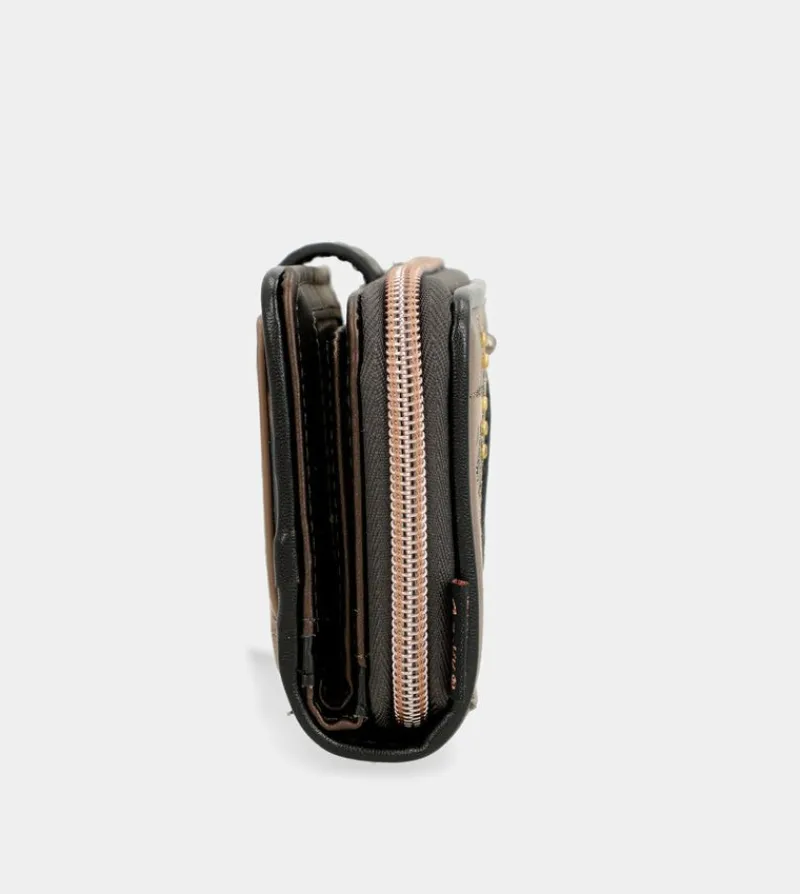 Anekke Shoen Medium Black Rfid Wallet Best Sale