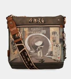 Anekke Shoen Medium Brown Shoulder Bag Cheap