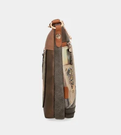 Anekke Shoen Medium Brown Shoulder Bag Cheap