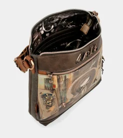 Anekke Shoen Medium Brown Shoulder Bag Cheap