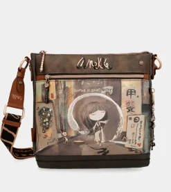 Anekke Shoen Medium Brown Shoulder Bag Cheap