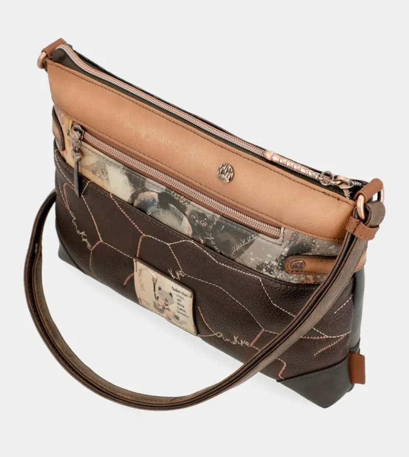 Anekke Shoen Mini Double Compartment Shoulder Bag Cheap