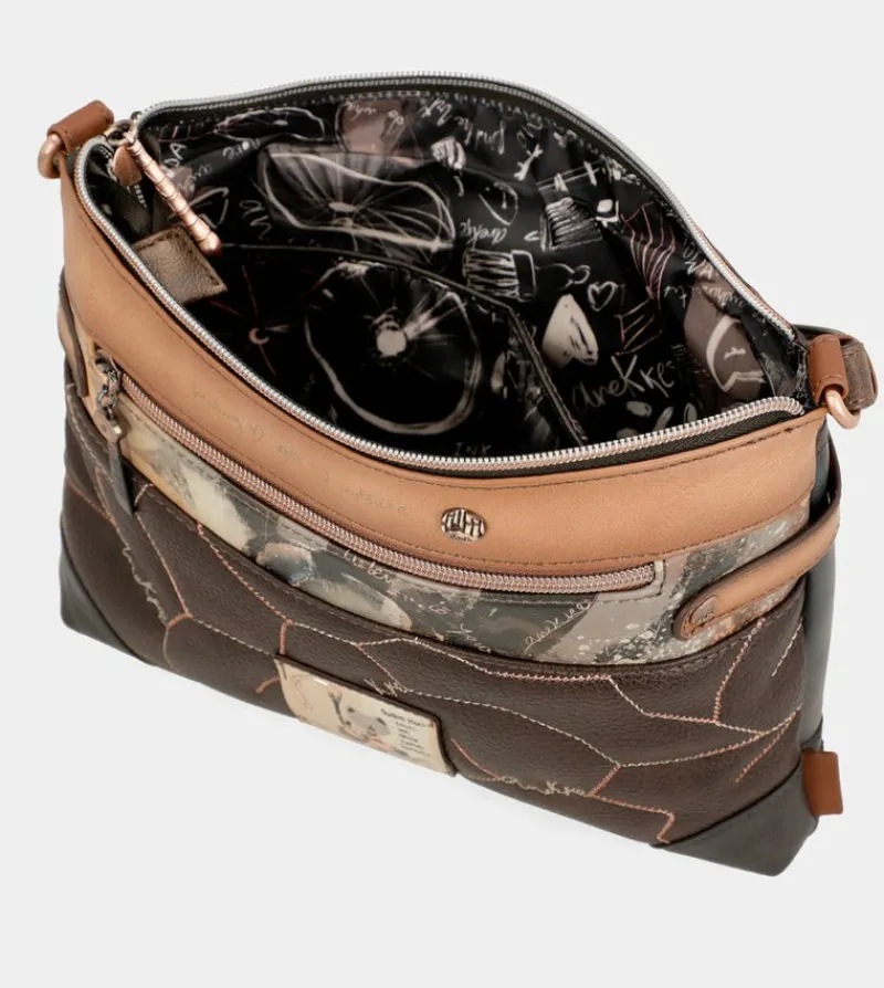 Anekke Shoen Mini Double Compartment Shoulder Bag Cheap