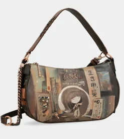 Anekke Shoen Oval Bag With Chain Outlet