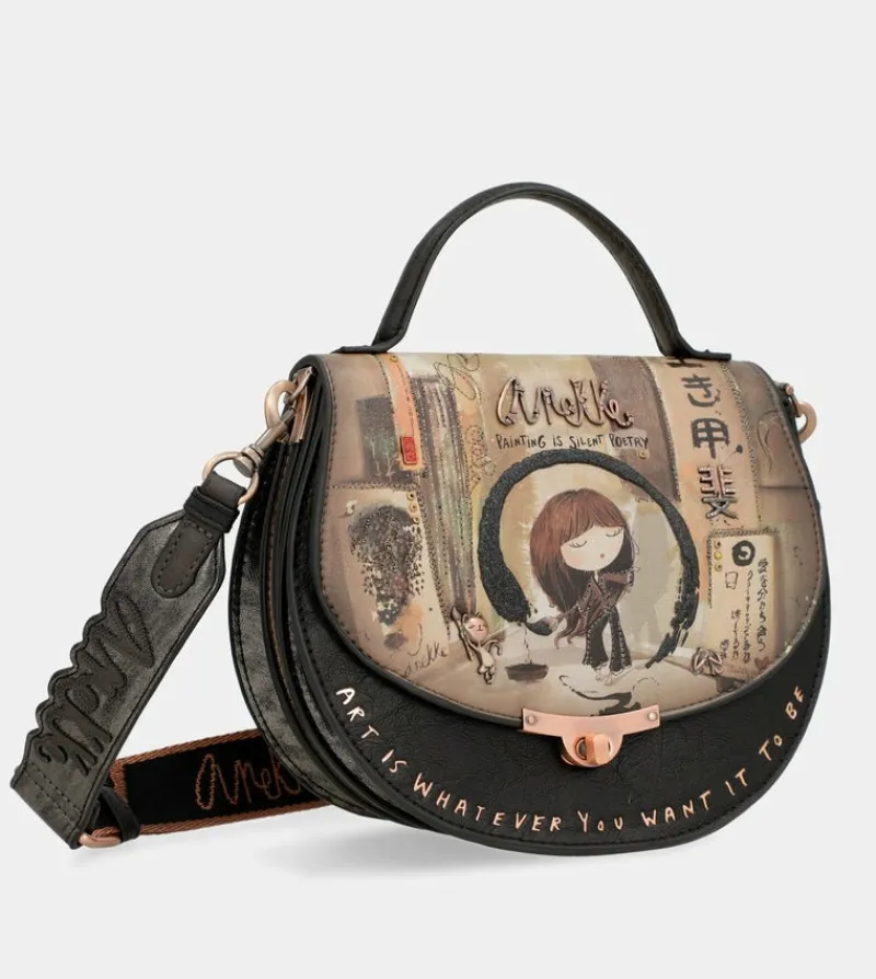 Anekke Shoen Oval Bag With Flap Cheap