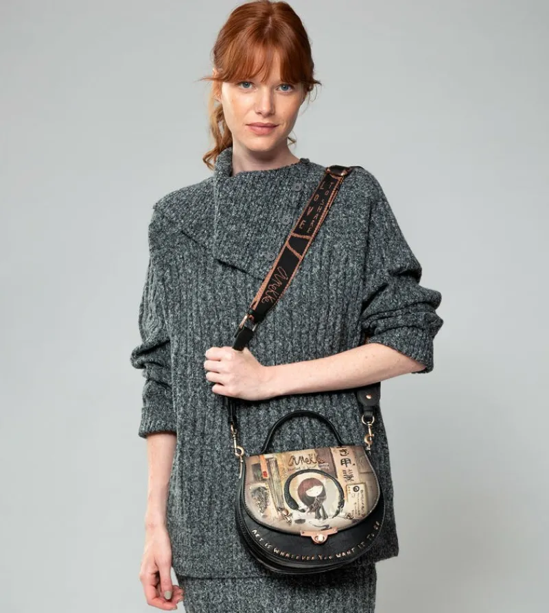 Anekke Shoen Oval Bag With Flap Cheap