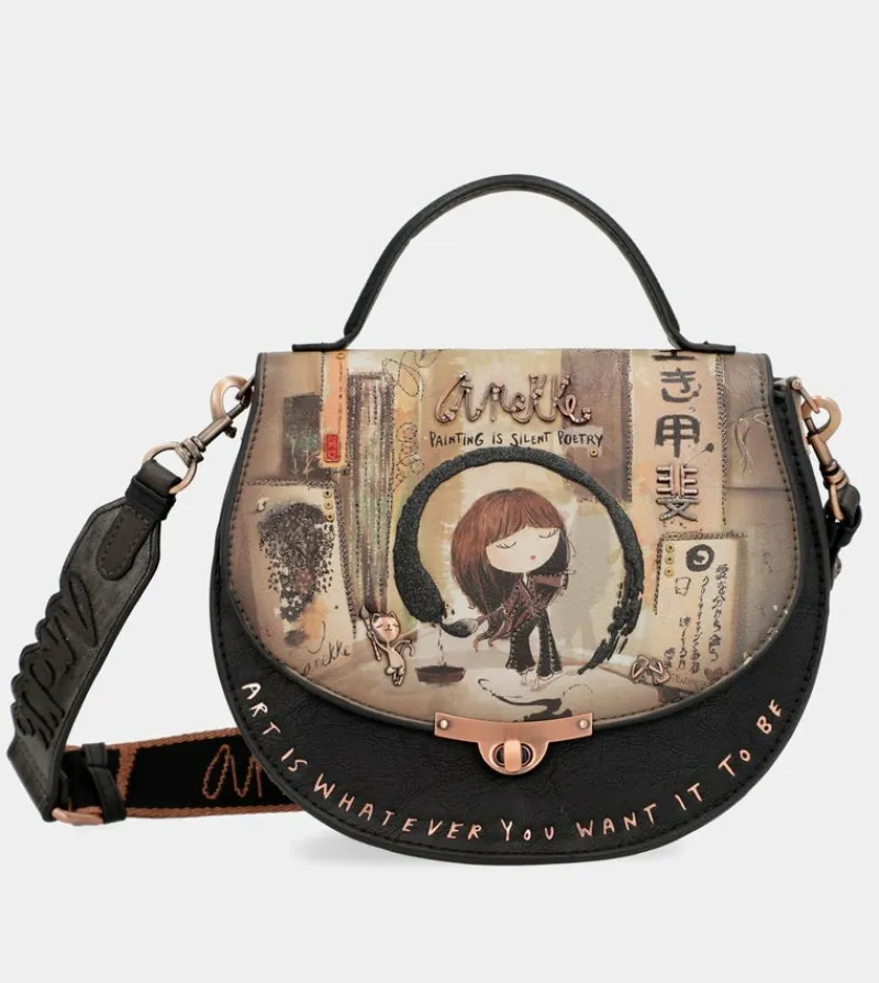 Anekke Shoen Oval Bag With Flap Cheap