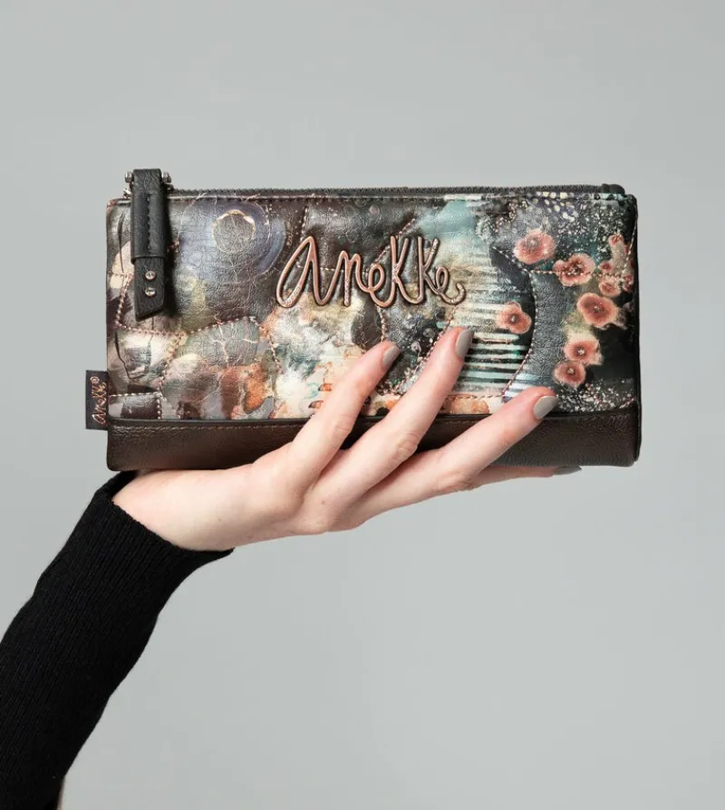 Anekke Shoen Padded Flexible Rfid Wallet Fashion