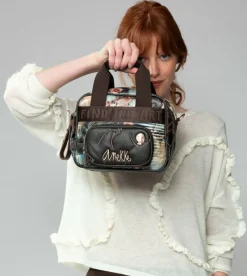 Anekke Shoen Padded 2-Handle Shoulder Bag With Shoulder Strap Fashion