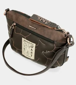 Anekke Shoen Padded Shoulder Bag With Metallic Handle Hot