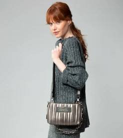 Anekke Shoen Palette Double-Sided Pleated Bag New