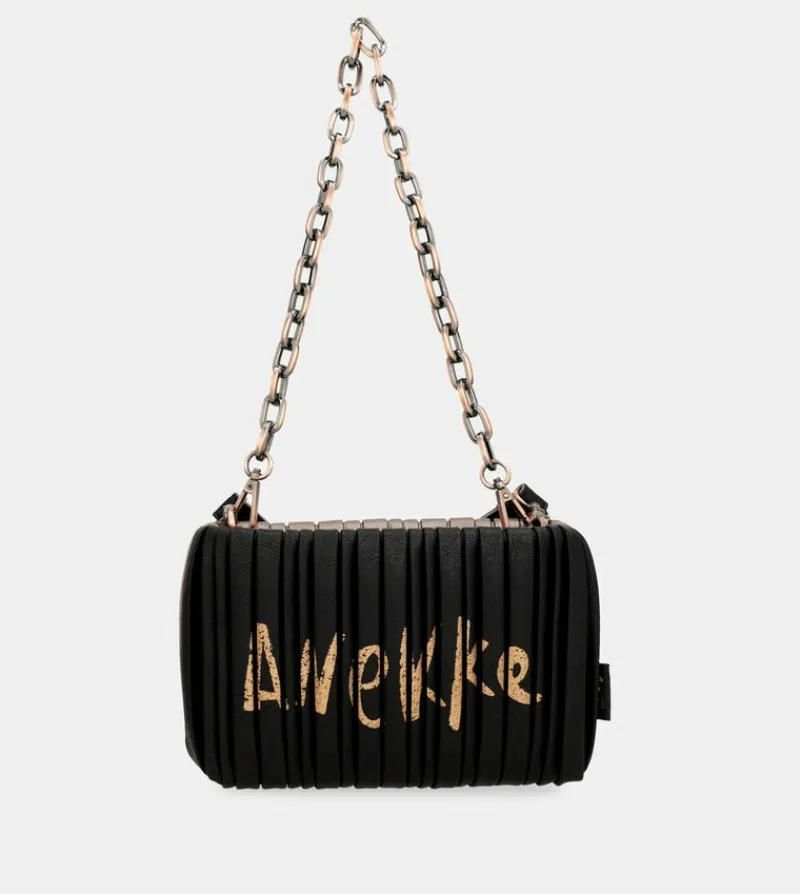 Anekke Shoen Palette Double-Sided Pleated Bag New