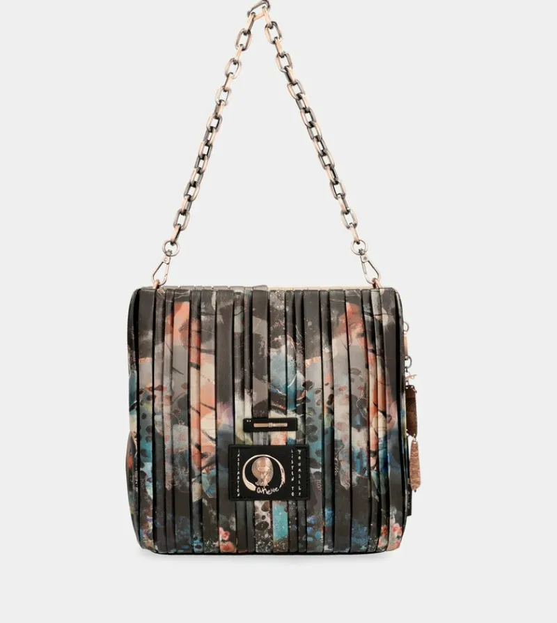 Anekke Shoen Palette Double-Sided Pleated Shoulder Bag Hot