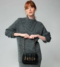 Anekke Shoen Palette Double-Sided Pleated Bag New