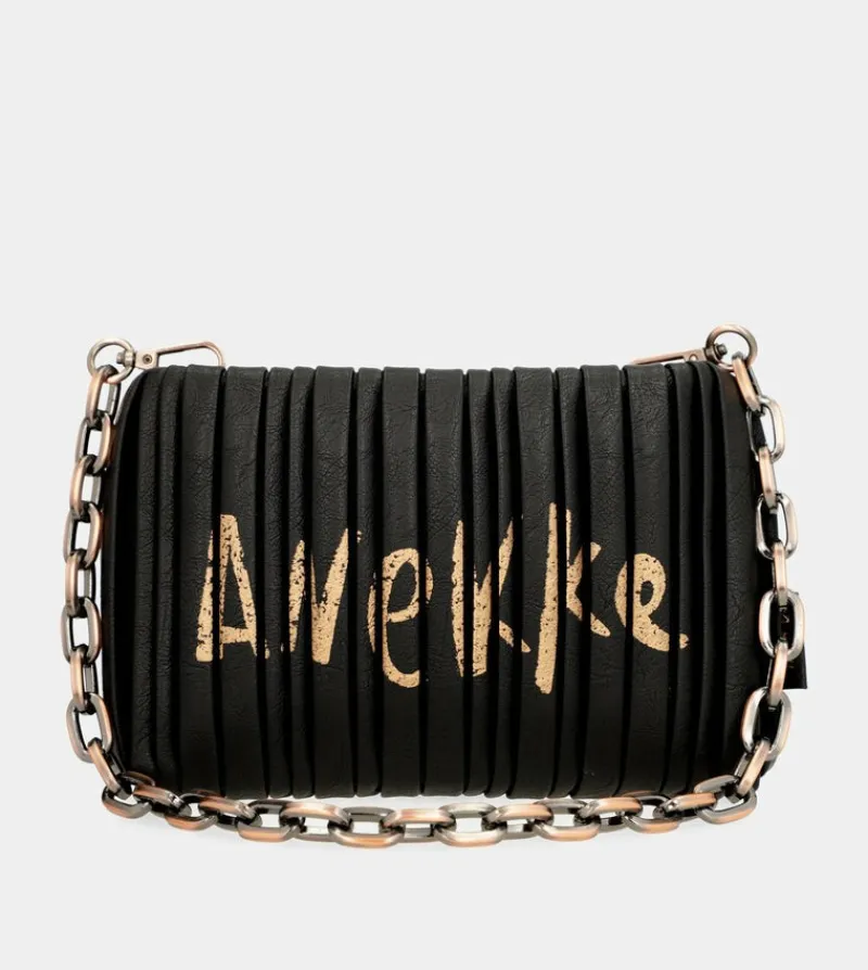 Anekke Shoen Palette Double-Sided Pleated Bag New
