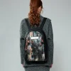 Anekke Shoen Palette Large Pleated Backpack New