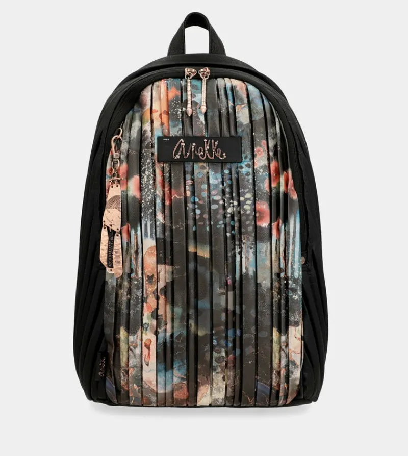 Anekke Shoen Palette Large Pleated Backpack New
