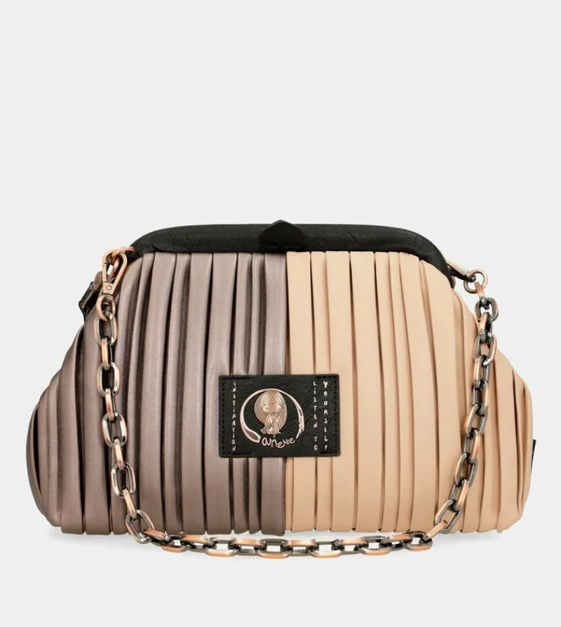 Anekke Shoen Palette Pleated Bowler Bag Flash Sale