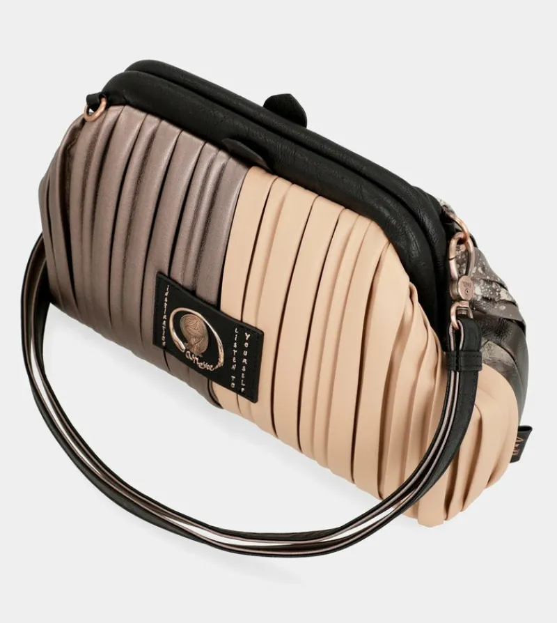 Anekke Shoen Palette Pleated Bowler Bag Flash Sale