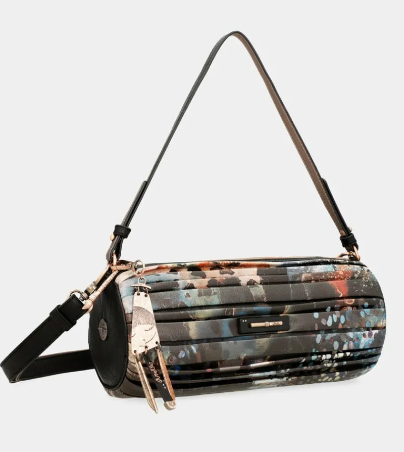 Anekke Shoen Palette Pleated Cylindrical Bag Clearance