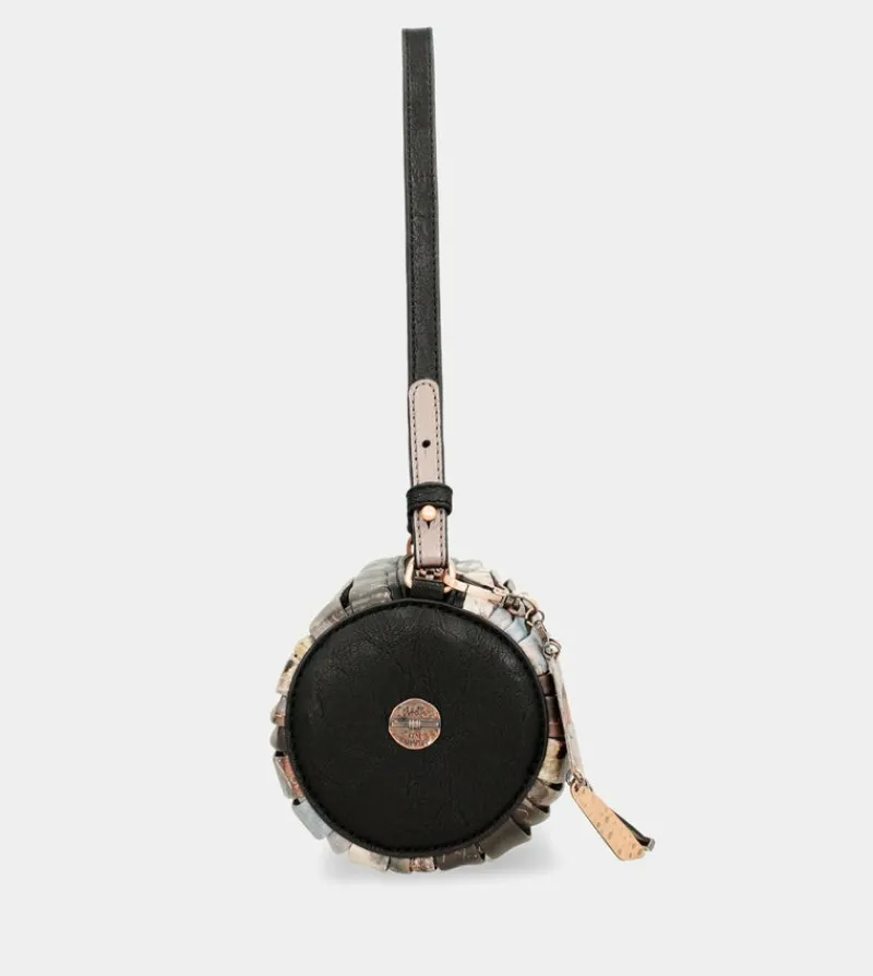 Anekke Shoen Palette Pleated Cylindrical Bag Clearance