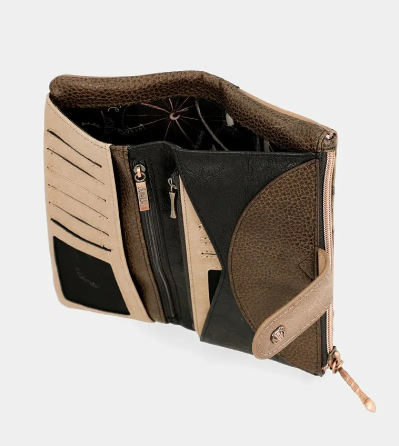 Anekke Shoen Shoen Large Black Flexible Rfid Wallet Discount