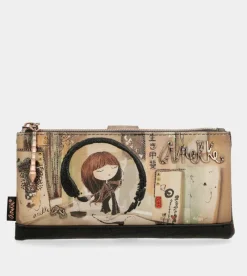 Anekke Shoen Shoen Large Black Flexible Rfid Wallet Discount