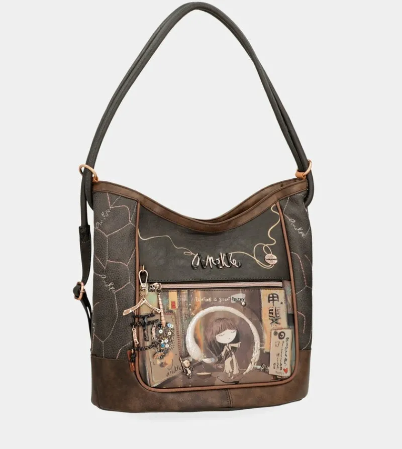 Anekke Shoen Shoulder Bag Convertible Into A Backpack Sale