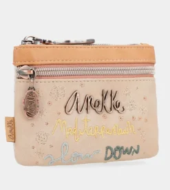 Anekke Slow Life Double Zipper Coin Purse Clearance