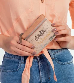 Anekke Slow Life Double Zipper Coin Purse Clearance