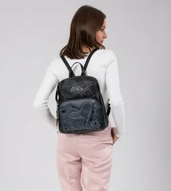 Anekke Studio Navy Blue Backpack For Leisure Use Fashion