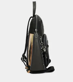 Anekke Studio Navy Blue Backpack For Leisure Use Fashion