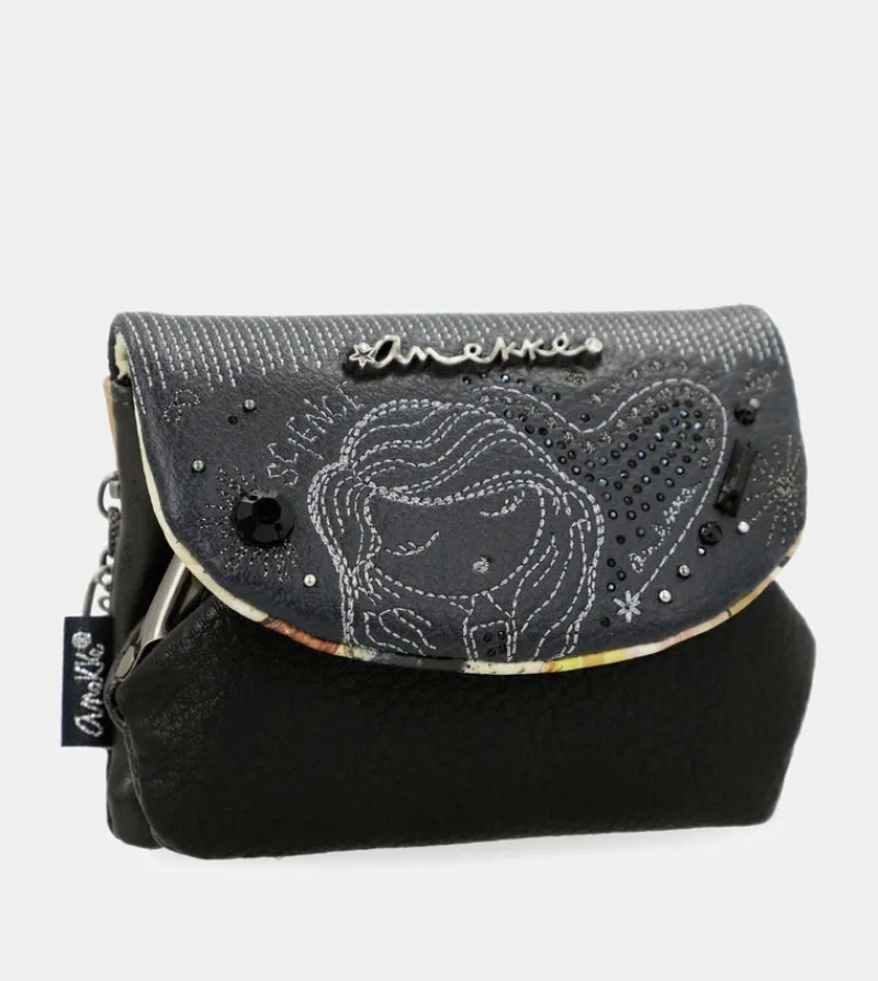 Anekke Studio Navy Blue Coin Purse With Flap Best