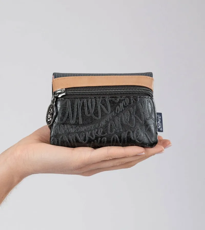 Anekke Studio Navy Blue Coin Purse With Flap Best